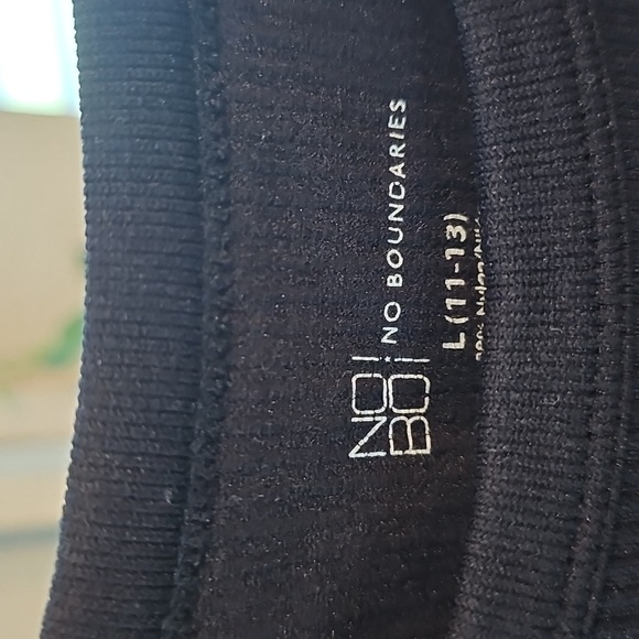 2 for $10! No Boundaries Black Ribbed Top and Tan Ribbed Top L - Picture 2 of 2